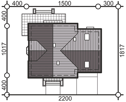 Usytuowanie domu na działce Baset 6 z garażem XL