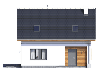 Elewacja frontowa domu Pinczer 1 bez garażu