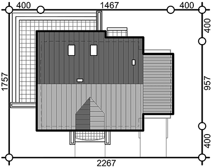 Usytuowanie domu na działce Sowa 2 z garażem