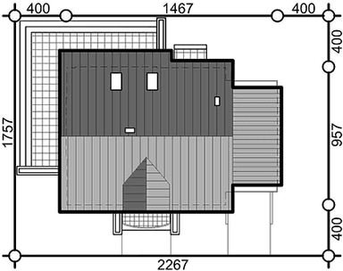 Usytuowanie domu na działce Sowa 2 z garażem