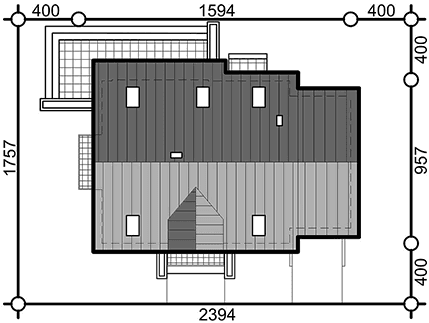 Usytuowanie domu na działce Sowa 4 z garażem