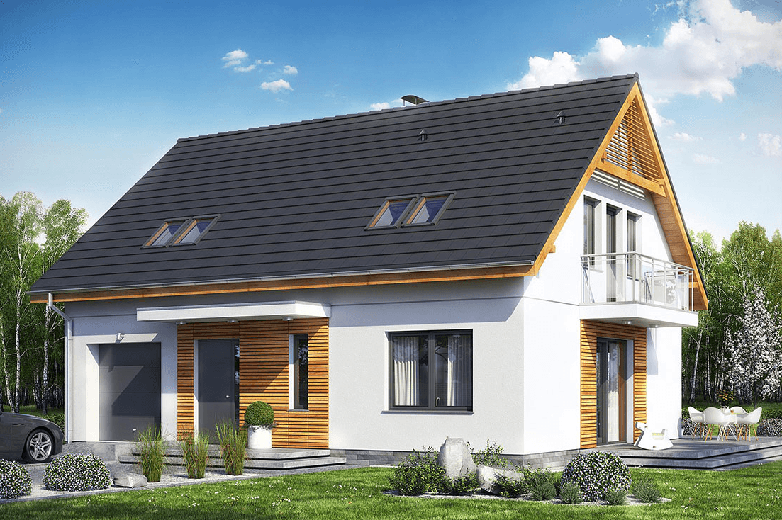 Wizualizacja domu projekt Szanucer 5