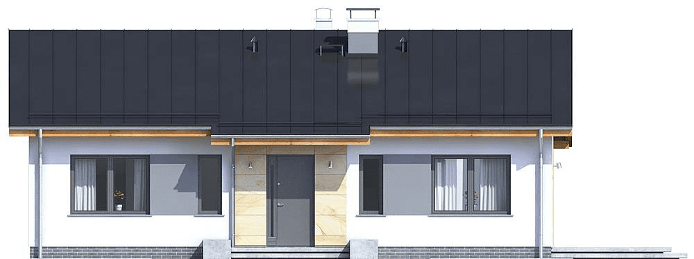 Elewacja frontowa domu Terrier 2 bez barażu