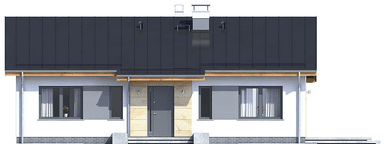 Elewacja frontowa domu Terrier 2 bez barażu