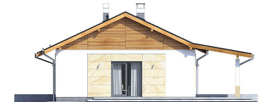 Elewacja boczna domu Terrier 2 bez garażu