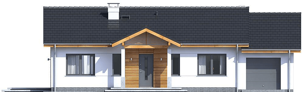 Elewacja frontowa domu Terrier 3 z garażem