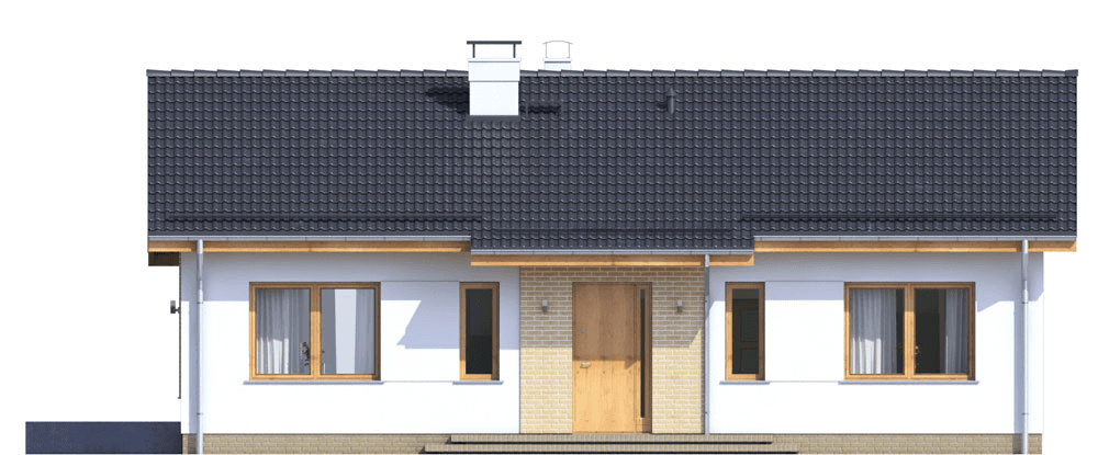 Elewacja frontowa domu Terrier 5 bez garażu