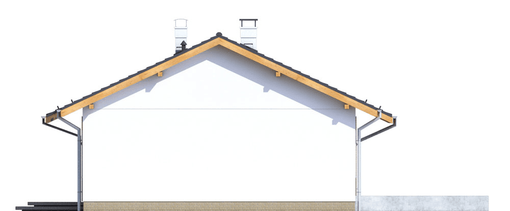 Elewacja boczna domu Terrier 5 bez garażu