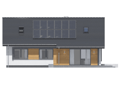 Elewacja ogrodowa domu Terrier 7 bez garażu