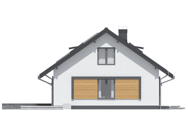 Elewacja boczna domu Terrier 7  bez garażu