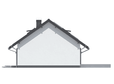 Elewacja boczna domu Terrier 7 bez garażu