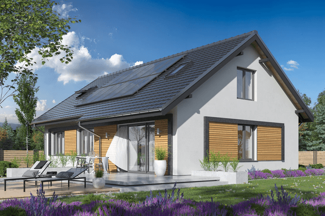 Projekt domu parterowego dom Terrier 7 bez garażu