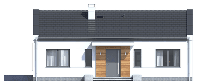 Elewacja frontowa domu Terrier 6 bez garażu