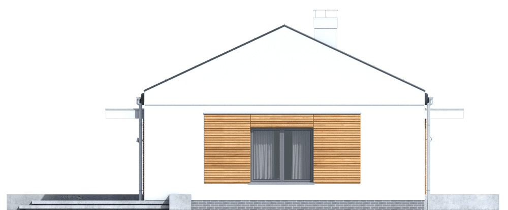 Elewacja boczna domu Terrier 6 bez garażu