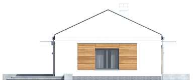 Elewacja boczna domu Terrier 6 bez garażu