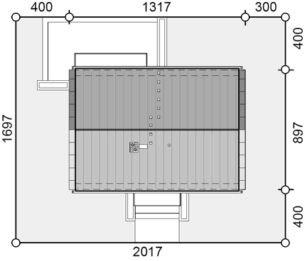 Usytuowanie domu na działce Terrier 6 bez garażu