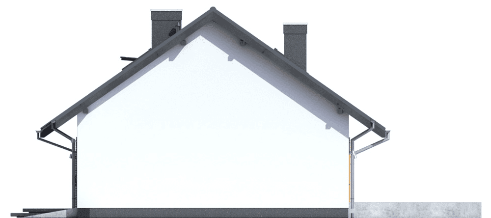 Elewacja boczna domu Terrier MAX z garażem