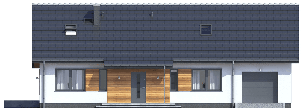 Elewacja frontowa domu Terrier MAX z garażem