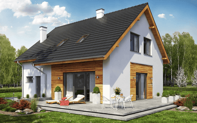 Wizualizacja domu jednorodzinnego Sowa 1 bez garażu