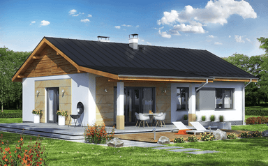 Wizualizacja domu jednorodzinnego Terrier 2 bez garażu