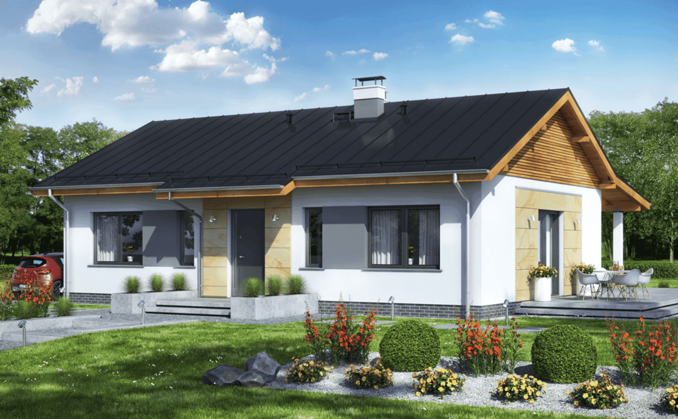 Wizualizacja domu jednorodzinnego Terrier 2 bez garażu