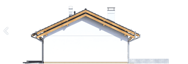 Elewacja prawa domu jednorodzinnego Terrier 4 z garażem