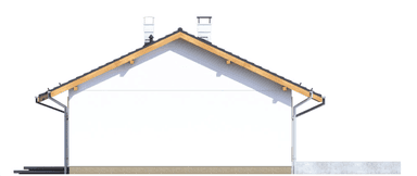 Elewacja prawa domu jednorodzinnego Terrier 5 bez garażu