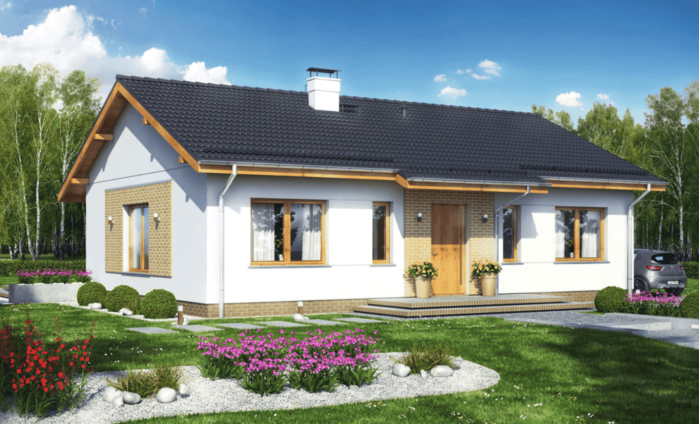 Wizualizacja domu jednorodzinnego Terrier 5 bez garażu