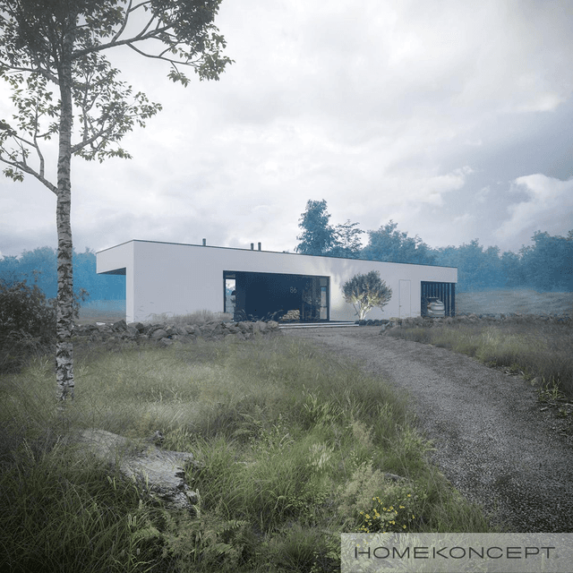 Projekt domu Home Koncept 86 widok na piekny dom