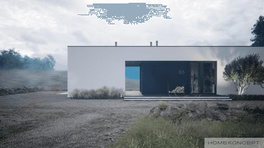 Projekt domu HomeKoncept 86 dom na przestrzał, dom z widokiem