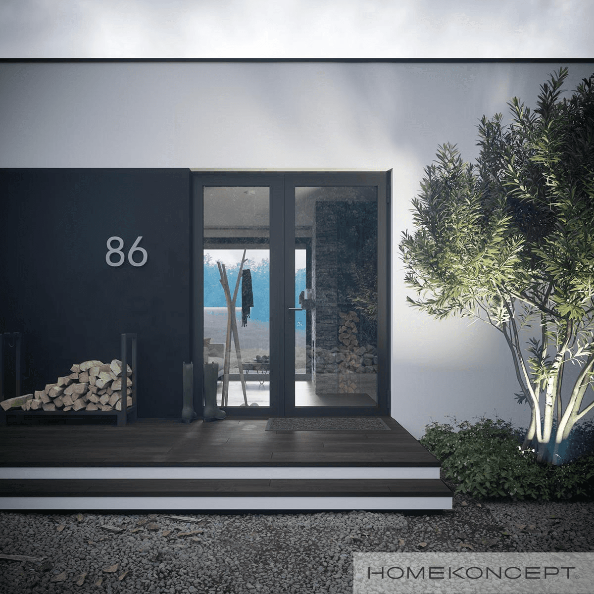 Projekt domu HomeKoncept 86 dom na piękne okoliczności przyrody