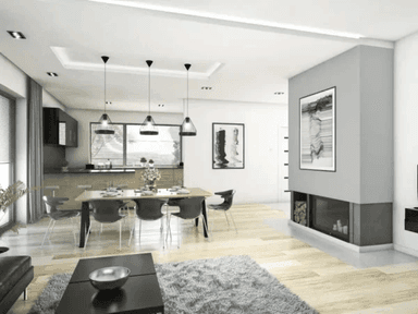 Wizualizacja domu jednorodzinnego DOSTĘPNY D45 wariant III