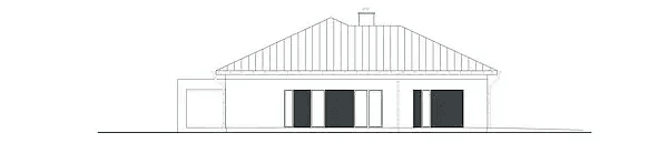 Elewacja lewa domu jednorodzinnego EG-80
