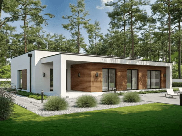 Wizualizacja domu jednorodzinnego EKSPONOWANY D69