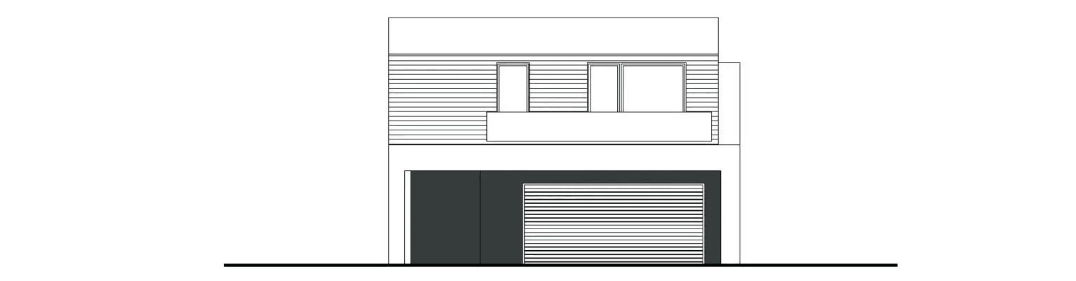 Elewacja frontowa domu jednorodzinnego GUSTOWNY D39