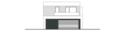 Elewacja frontowa domu jednorodzinnego GUSTOWNY D39