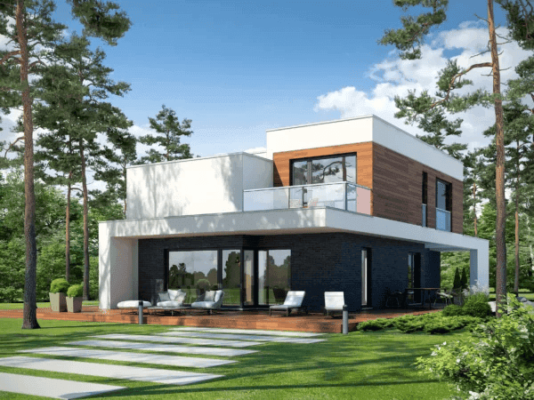 Wizualizacja domu jednorodzinnego GUSTOWNY D39