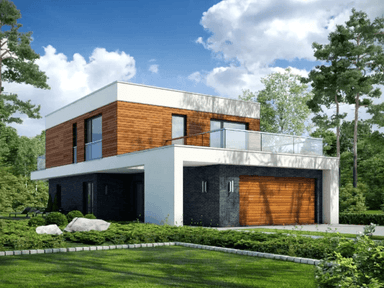 Wizualizacja domu jednorodzinnego GUSTOWNY D39