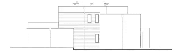 Elewacja prawa domu jednorodzinnego GUSTOWNY D39 wariant I