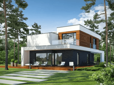 Wizualizacja domu jednorodzinnego GUSTOWNY D39 wariant I