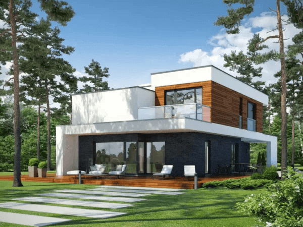 Wizualizacja domu jednorodzinnego GUSTOWNY D39 wariant I