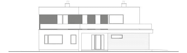 Elewacja frontowa domu jednorodzinnego INTENSYWNY D74