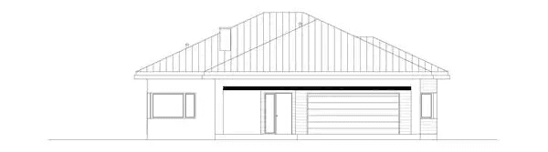 Elewacja frontowa domu jednorodzinnego OKREŚLONY D63