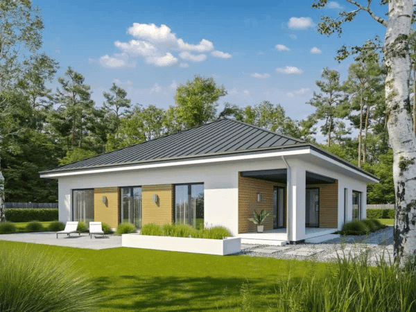 Wizualizacja domu jednorodzinnego PEWNY D65