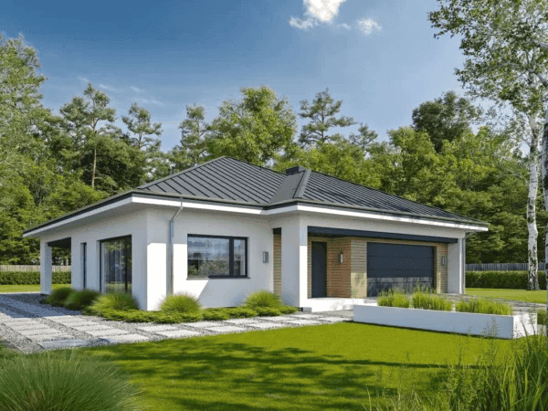 Wizualizacja domu jednorodzinnego PEWNY D65
