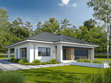 Wizualizacja domu jednorodzinnego PEWNY D65