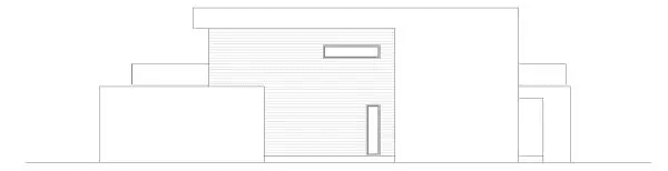Elewacja prawa domu jednorodzinnego PORYWAJĄCA D67