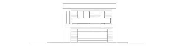 Elewacja frontowa domu jednorodzinnego PORYWAJĄCY D67