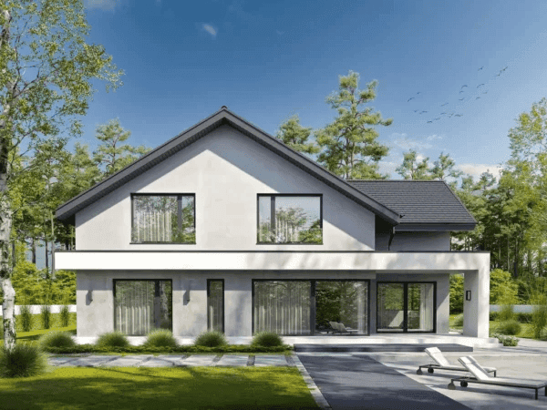 Wizualizacja domu jednorodzinnego POSZUKIWANY D68