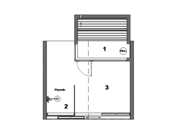 Rzut parteru sauna wolnostojąca Erin